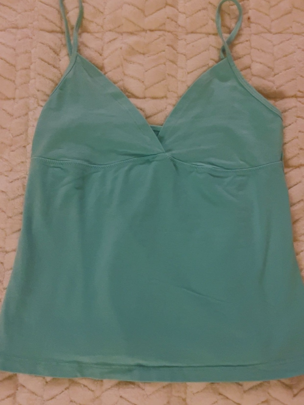 Brandy Melville Teal Spaghetti Strap Amara Tank Top